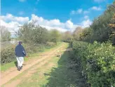  ??  ?? Walking Farndon River Loop.