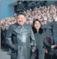  ?? AFP ?? Kim Jong Un and his daughter with soldiers in an undated state-released photo.