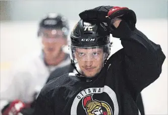  ?? CANADIAN PRESS FILE PHOTO ?? In just his second full season with the Senators, 21-year-old defenceman Thomas Chabot will be asked to eat a number of minutes that were usually given to Erik Karlsson, who was traded to the San Jose Sharks.