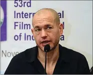  ?? ?? Internatio­nal Film Festival of India (IFFI) jury head, Nadav Lapid delivering his remarks on The Kashmir Files at the festival’s closing ceremony, near Panaji on 29 November. ANI