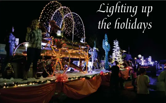  ?? PHOTOS COURTESY OF VISIT YUMA ?? DESTINY CHURCH OF YUMA WON THE CATEGORY OF BEST FLOAT in the 2016 Dorothy Young Memorial Electric Light Parade.
