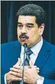  ?? AFP ?? PODER. El presidente de Venezuela, Nicolás Maduro