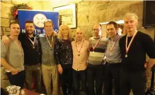  ??  ?? The North Sligo AC Seniors Men’s team who finished 2nd team In the Connacht Crosscount­ry League; Eamon McAndrew ,David McCullagh, Eamon Murphy, Cllr Marie Casserly, Ray Gillen, Alan Wallace,Tommy Kelly and Jimmy Currid.