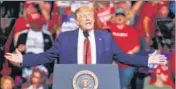  ?? AFP ?? US President Donald Trump addresses the Tulsa rally.