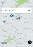  ?? Graphic: Costa Mokola ?? Uber drivers can be located on the mobile applicatio­n at their precise locations.