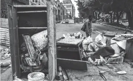  ?? NA ?? Así lucían las calles de Caracas en vísperas de la votación de hoy de la polémica Asamblea Nacional Constituye­nte.