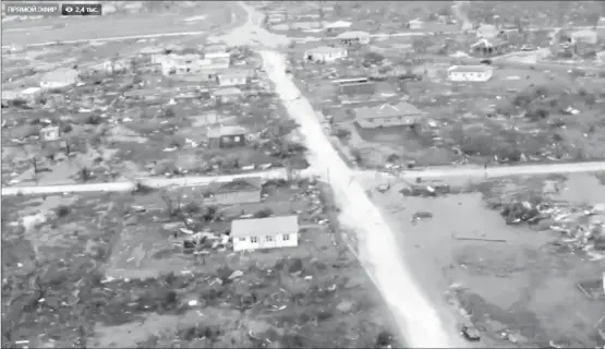  ??  ?? Devastatio­n in Barbuda (twitter.com/B911Nature)