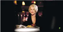  ??  ?? Helen Mirren lectures about drunk driving, and why it’s a terrible idea, in a scene from a Budweiser ad that will appear in the U. S. during Super Bowl 50 Sunday.
