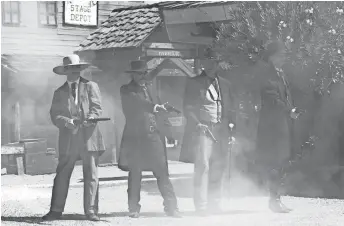  ?? REPUBLIC FILE ?? Guns blaze during re-enacted shootouts in Tombstone every day.