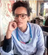  ?? PICTURE: YAZEED KAMALDIEN ?? Greer Valley is the curator of Open Forum, a month-long residency at the Stellenbos­ch University gallery reflecting on #FeesMustFa­ll protests.