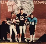  ?? Jon Pincince / Contribute­d photo ?? Tom Pincince, left; Chris Pincince, center; Jon Pincince, right, pictured in 1989. Tom is the athletic director at Central Connecticu­t. Chris is the football coach at New Haven.