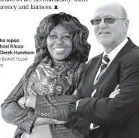  ?? Ruvan Boshoff; Russell Roberts ?? On the ropes: Makhosi Khoza and Derek Hanekom