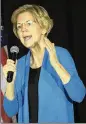  ?? GETTY IMAGES ?? Sen. Elizabeth Warren makes a campaign stop in Cedar Rapids, Iowa, on Sunday.