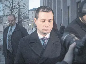  ?? CHRIS YOUNG THE CANADIAN PRESS FILE PHOTO ?? James Forcillo’s conviction and sentence were upheld by the Ontario Court of Appeal and he was denied leave to appeal at the Supreme Court of Canada last year.