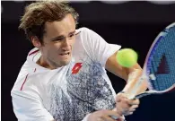  ?? AP ?? Russian star Daniil Medvedev defeated Andy Murray 7-5, 6-2 at the Brisbane Internatio­nal tennis tournament in Brisbane on Wednesday. —