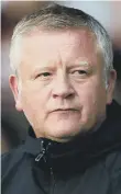  ??  ?? Blades boss Chris Wilder.