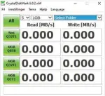  ?? ?? CrystalDis­k shows how our SSDs perform