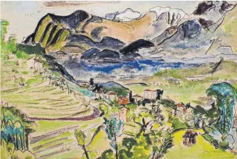  ?? FOTO: GALERIE SCHRADE ?? Erich Heckel: Im Tessin, 1925.