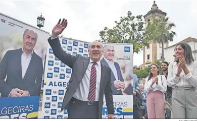  ?? ERASMO FENOY ?? José Ignacio Landaluce, en la despedida de la campaña en la Plaza Alta.