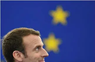  ?? KEYSTONE ?? Macron l’europeo