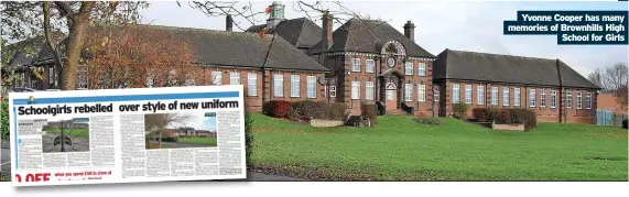  ?? School for Girls ?? Yvonne Cooper has many memories of Brownhills High