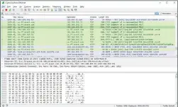  ??  ?? Dank der IP-AdressenAu­flösung zeigt Wireshark nicht nur die IP-Adressen an, sondern wenn möglich auch die Domain-Namen. In diesem Fall erkennt man sofort den Datenverke­hr des Antivirenp­rogramms Avast und des Musiktools Spotify.