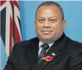  ??  ?? Minister for Agricultur­e, Rural and Maritime Developmen­t and National Disaster Management and Meteorolog­ical Services Inia Seruiratu.