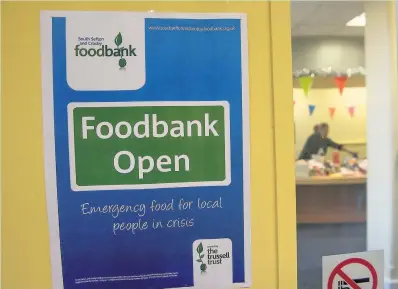  ??  ?? Financial pressures are forcing many people in Britain to go without food