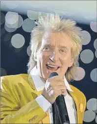  ?? AP PHOTO ?? This Nov. 28, 2015, file photo shows singer Rod Stewart performing in the Esprit Arena in Duesseldor­f, western Germany. Stewart will be on the road with a major tour this spring and summer.
