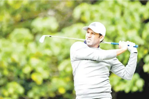  ?? — AFP photo ?? Sergio Garcia of Spain tees off during round two of the Hong Kong Open at the Hong Kong Golf Club on November 24, 2017.