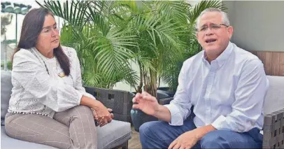  ?? ?? k Ximena Vásconez de Graber y Héctor Solórzano Camacho son candidatos en las elecciones del Guayaquil Tenis Club.