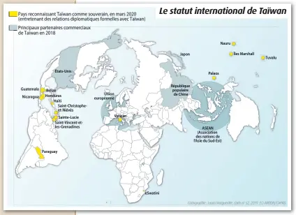  ??  ?? Le statut internatio­nal de Taïwan