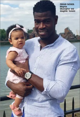  ??  ?? PROUD FATHER: Magnus Okuonghae and daughter Tamara