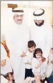  ??  ?? Kuwaiti opposition leader and former MP Musallam Al-Barrak (left), is greeted during a meeting with supporters on April 15, in Kuwait City. A Kuwaiti court sentenced Al-Barrak to five years in prison on April 15, after he was con
victed of insulting...