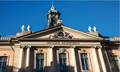  ?? FOTO: STEN-AKE STENBERG ?? BORGEN. Svenska Akademiens pampiga högsäte finns i Gamla stan i Stockholm.