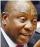  ??  ?? Cyril Ramaphosa elected president.