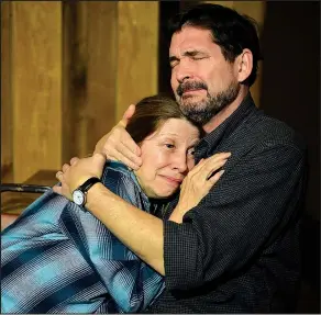  ?? Photo: Danielle Keller ?? Terry Vaughan and Tim Gilster star in Kent Brown’s “In the Middle of Nowhere” at the Ozark Mountain Smokehouse.