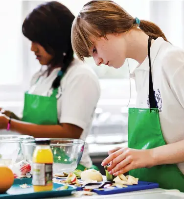  ??  ?? Home economics: Pupils in subjects such as cookery could be taught by their parents