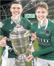  ??  ?? FAI CUP TRIUMPH: Garry Buckley and Kieran Sadlier