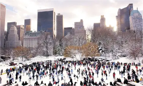  ??  ?? The fear of more political shocks has prompted some to hold dollars (above, Central Park in New York) rather than euros (right, French presidenti­al contender Marine Le Pen)