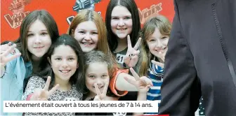  ??  ?? L’événement était ouvert à tous les jeunes de 7 à 14 ans.