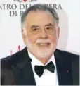  ?? — AP ?? In this file photo, director Francis Ford Coppola poses for photograph­ers as he arrives for the premiere of Verdi’s ‘La Traviata’ at the Rome Opera House, in Rome.