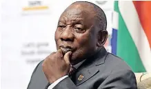  ?? PHANDO JIKELO African News Agency (ANA) ?? PRESIDENT Cyril Ramaphosa is accused of benefiting from the use of a Crime Intelligen­ce Fund to track the robbers at his farm. |