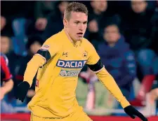  ?? GETTY ?? Jakub Jankto, 21 anni, alla seconda stagione in A con l’Udinese
