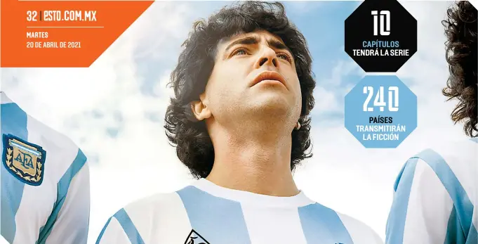  ?? FOTOS: @MARADONAOP­RIME ?? El filme abordará la etapa en la que Diego ganó el Mundial del 86.