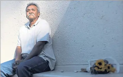  ?? PHOTOS MARIA J. AVILA/ BAY AREA NEWS GROUP ARCHIVES ?? Juan Romero, of San Jose, sits at the Robert F. KennedyMem­orial in downtown San Jose in 2008. In June 1968, Romero was a high school student, working the night shift job as a busboy at the Ambassador Hotel in Los Angeles. He held and comforted Democratic Presidenti­al candidate Robert F. Kennedy as he lay dying from a gunshot wound.