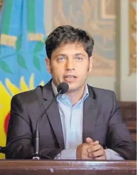  ??  ?? Desafío. Axel Kicillof, ante su primera paritaria como gobernador.