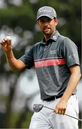  ?? MIKE EHRMANN / GETTY IMAGES ?? Webb Simpson tied Greg Norman’s TPC Sawgrass 54-hole record of 197 after firing a 68 on Saturday for a seven-stroke lead over Danny Lee.