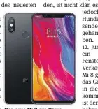  ??  ?? Das neue Mi 8 aus China.