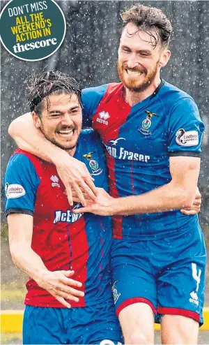  ??  ?? HAPPY IN HIGHLANDS: But Joe Chalmers, right, is set to depart Inverness